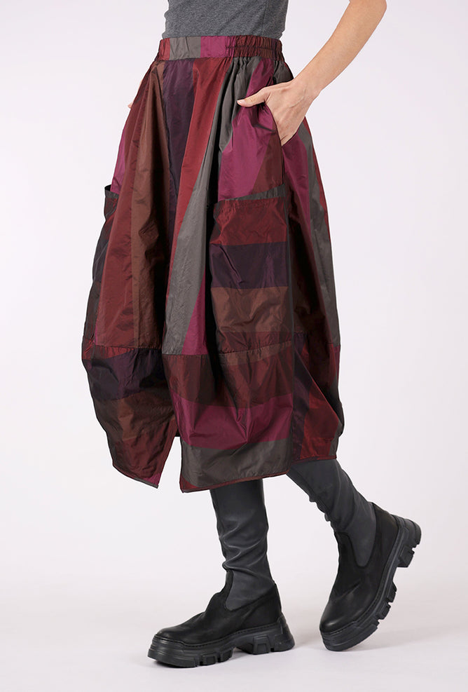 Luukaa Crimson Skirt, Dark Scarlet