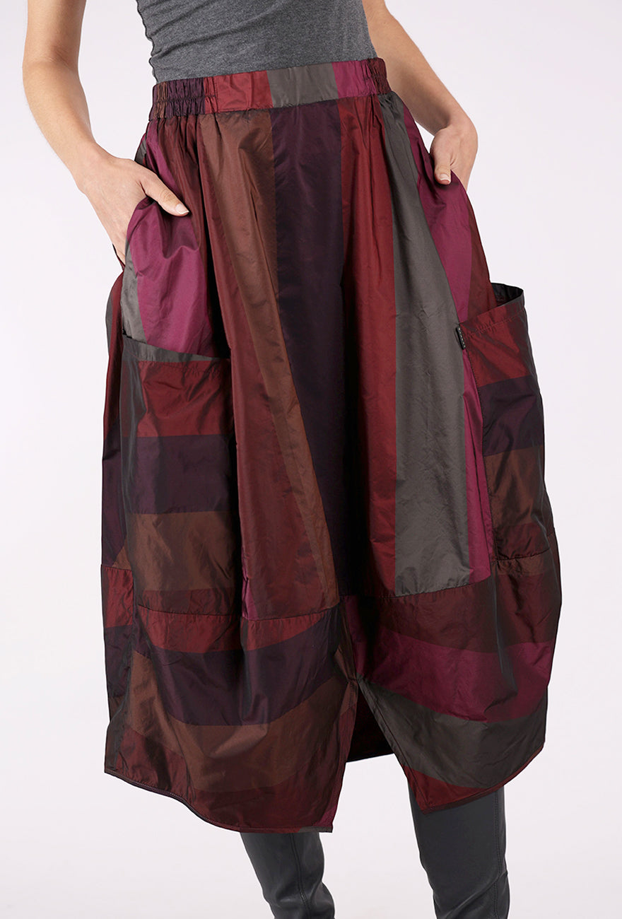 Luukaa Crimson Skirt, Dark Scarlet