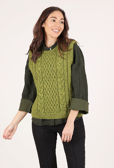 Bibico Robin Aran Vest, Chartreuse