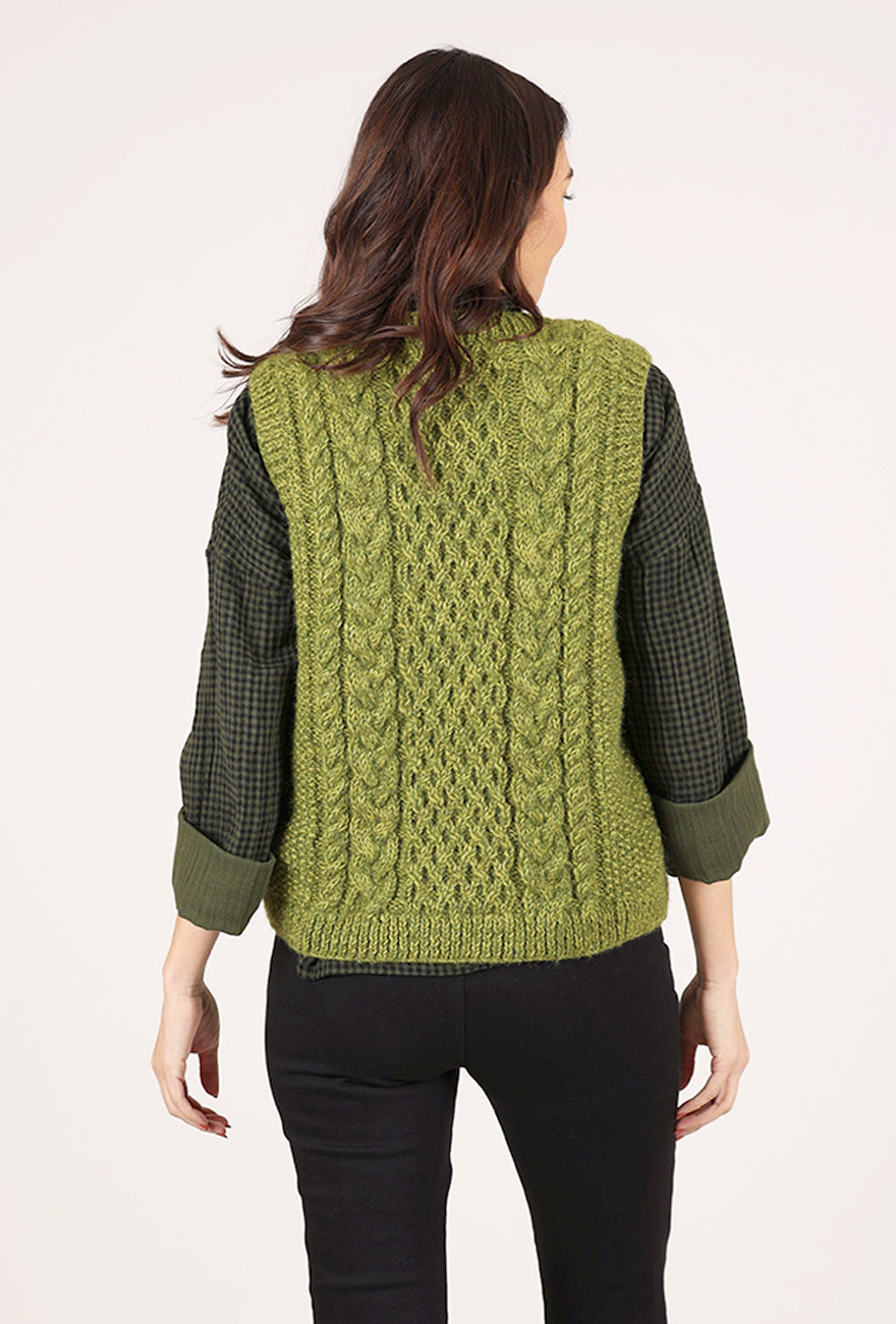 Bibico Robin Aran Vest, Chartreuse