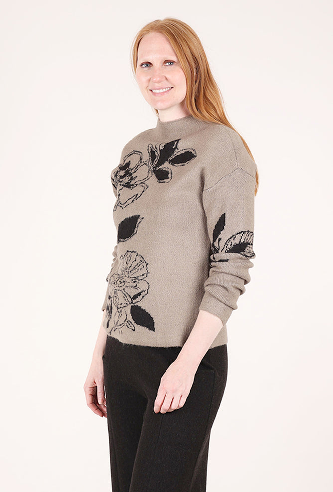 Habitat Habitat Floral Foliage Pullover, Driftwood