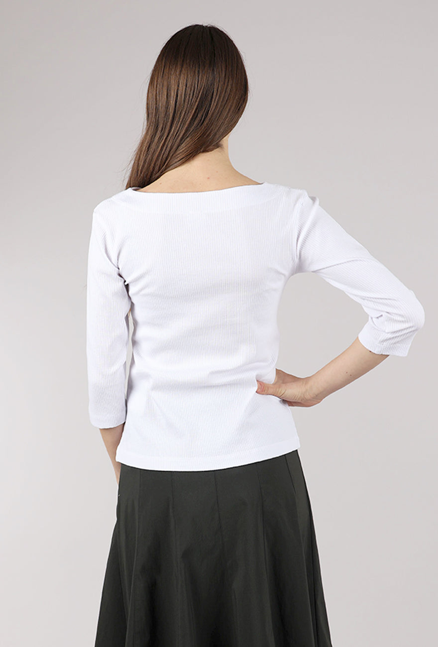 Bitte Kai Rand Naibu Rib Top, White