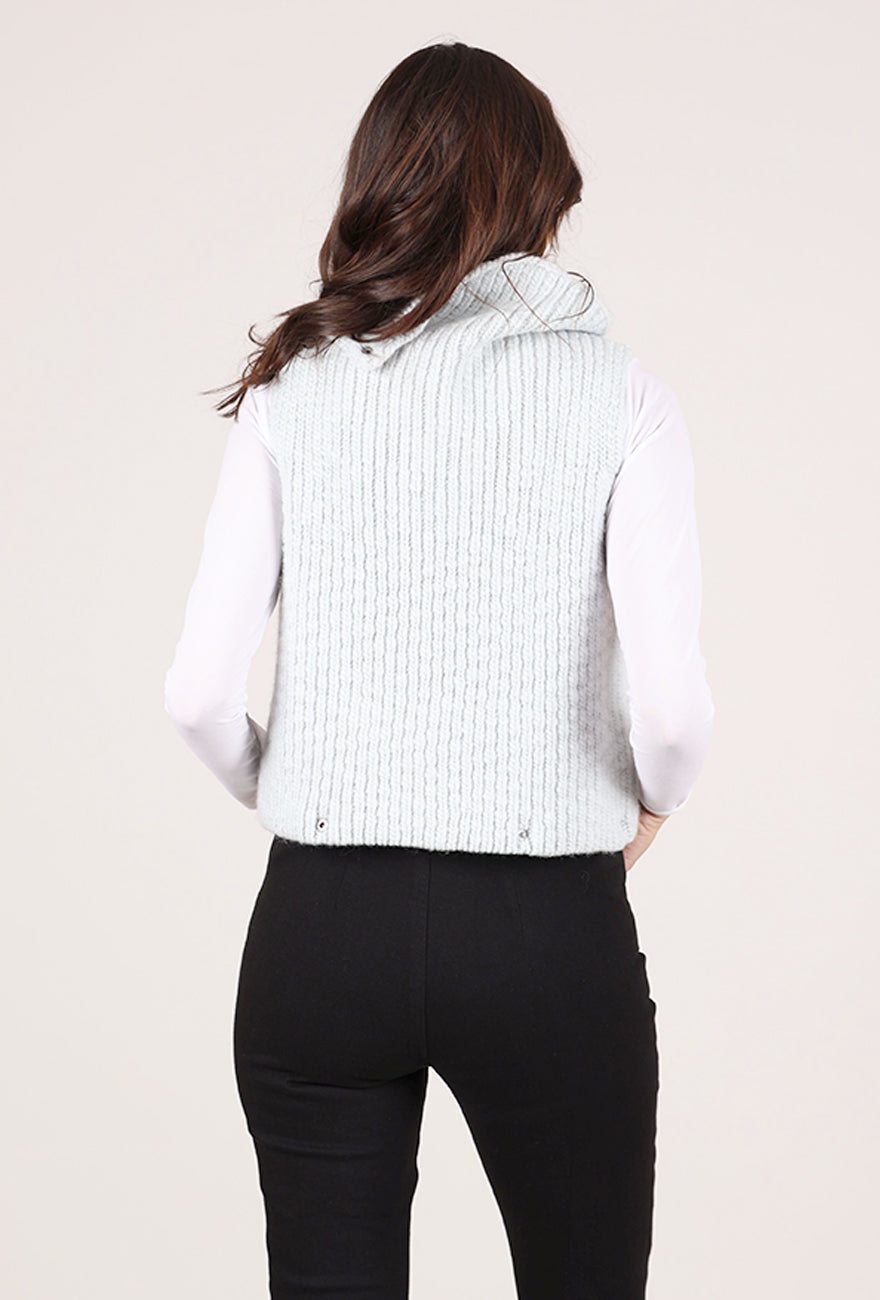 NFP: New Form Perspective Chunky Snap Back Vest, Ice