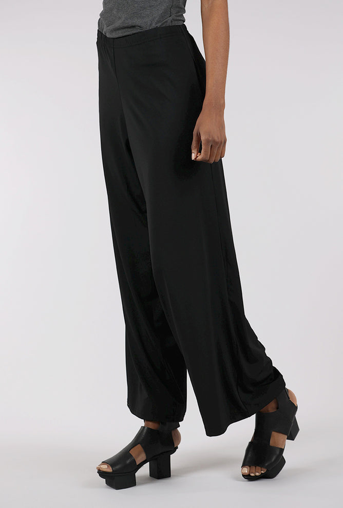 Planet Matte Jersey Wide Pant, Black