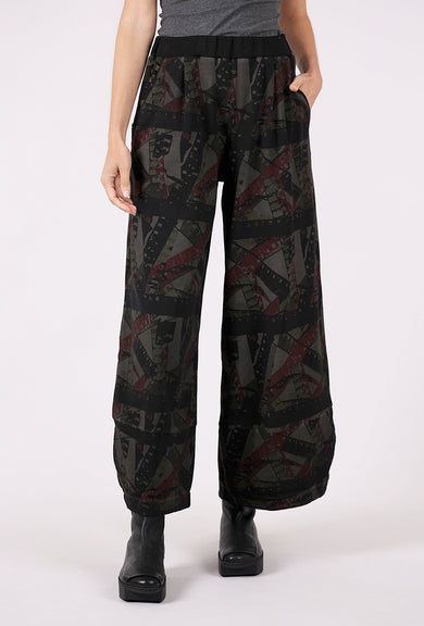 Luukaa Fiona Print Pants, Smokey