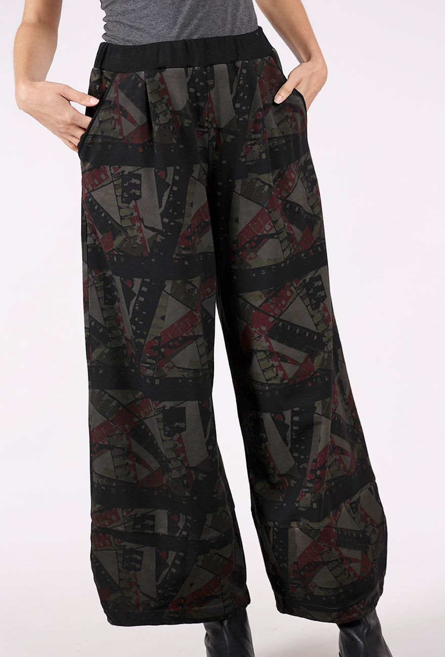 Luukaa Fiona Print Pants, Smokey