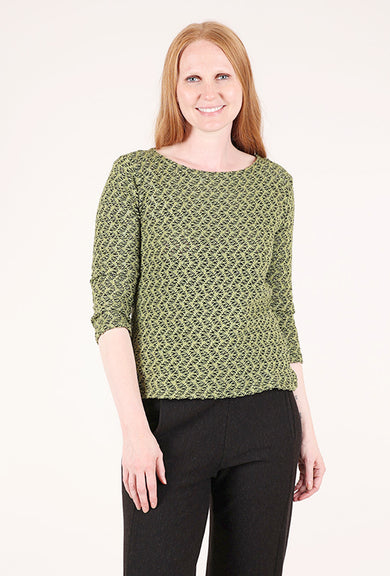 Cut Loose Crochet Boatneck Top, Frog
