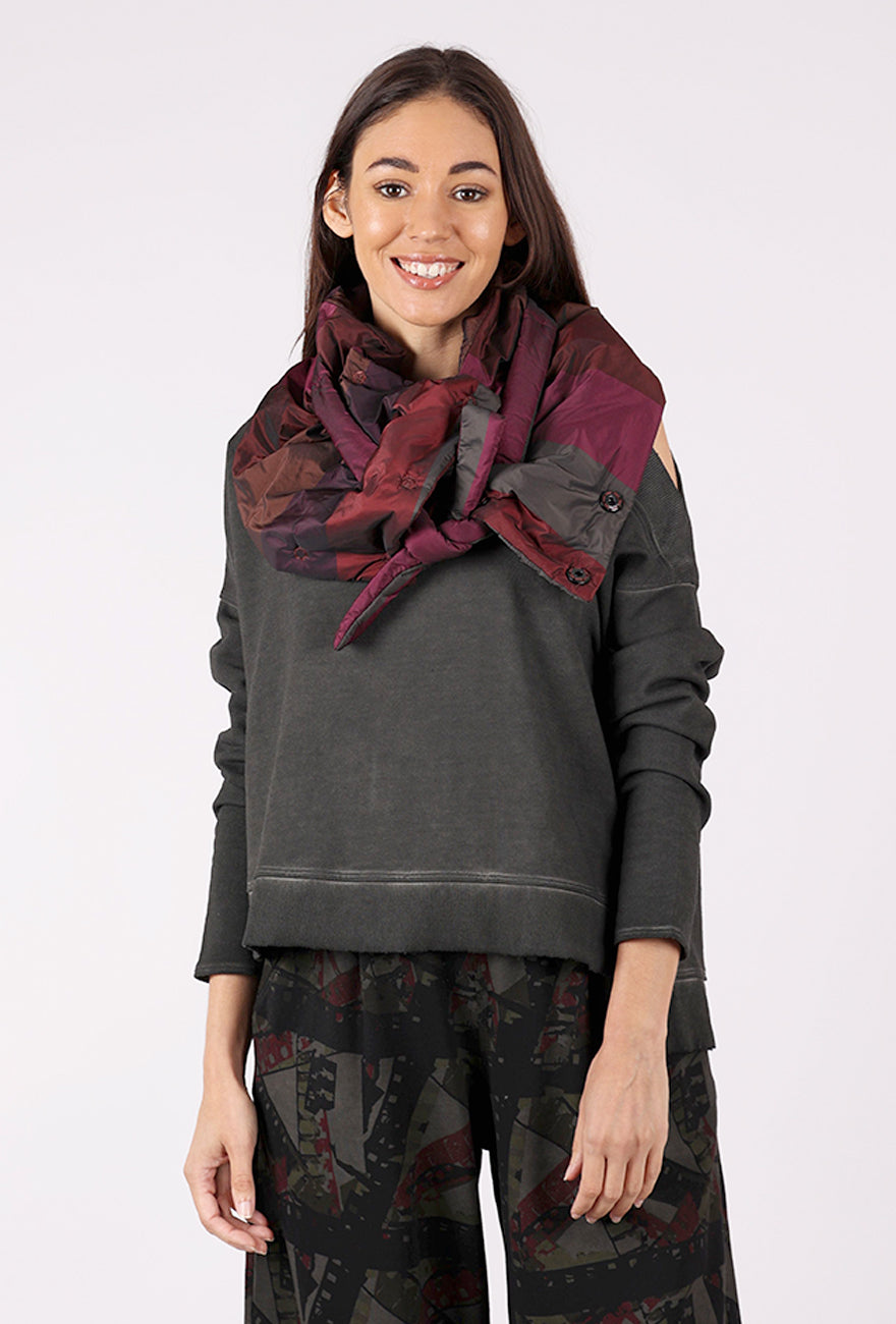 Luukaa Odette Scarf, Dark Scarlet – Evie Lou1