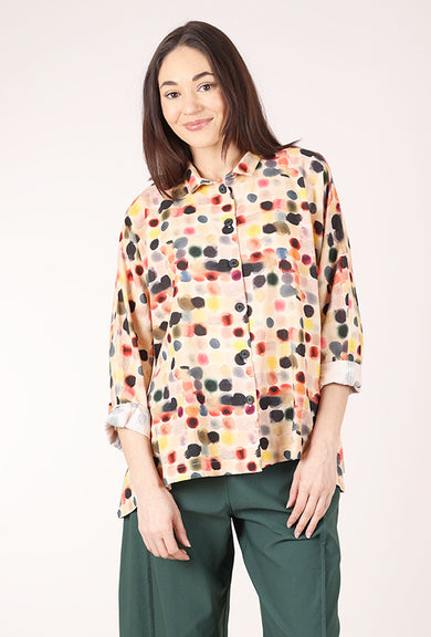 M Square Mandarin Swing Shirt, Venture Print