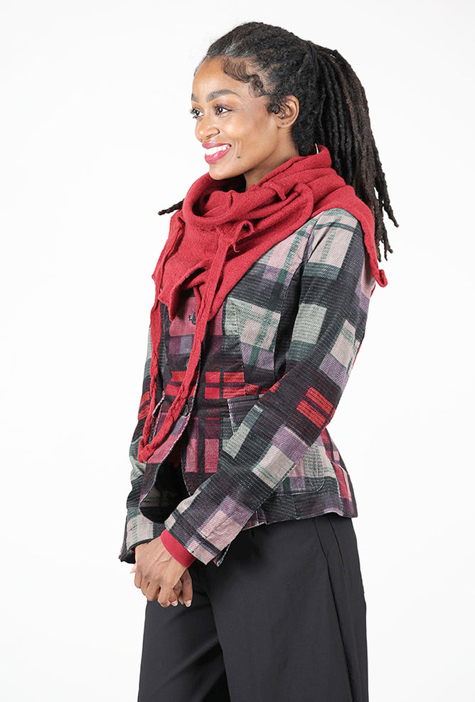 Rundholz Woolen Sash Scarf, Lava