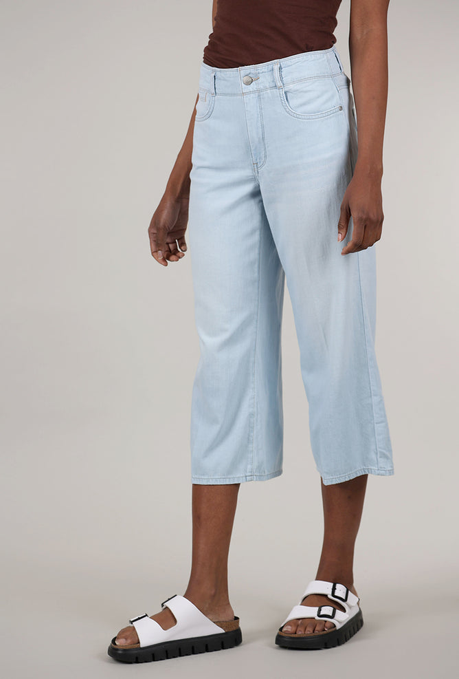 NYDJ Brigitte Wide-Leg Crop Jean, Ocean Front