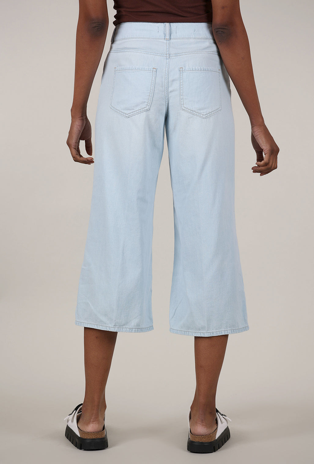 NYDJ Brigitte Wide-Leg Crop Jean, Ocean Front