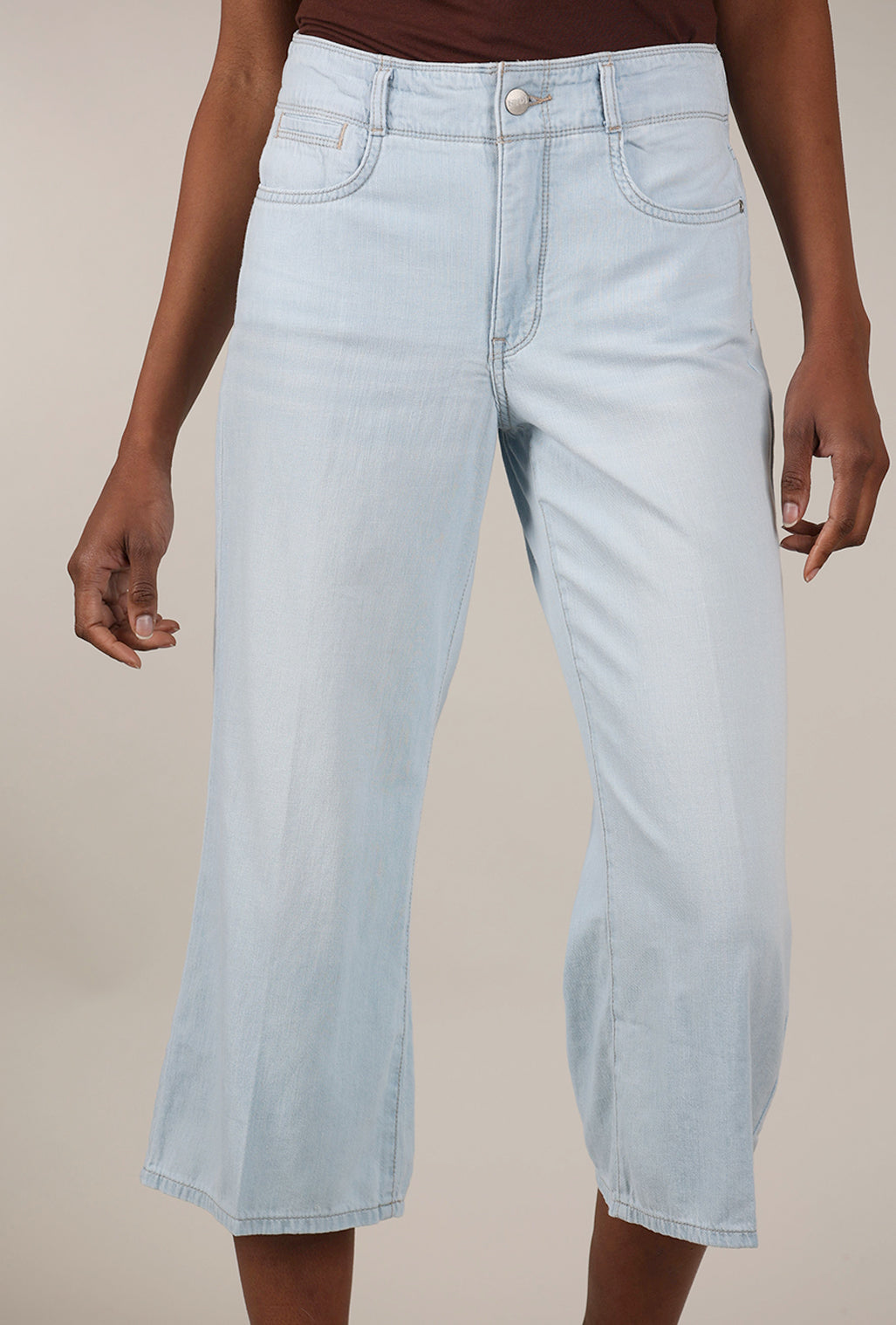NYDJ Brigitte Wide-Leg Crop Jean, Ocean Front
