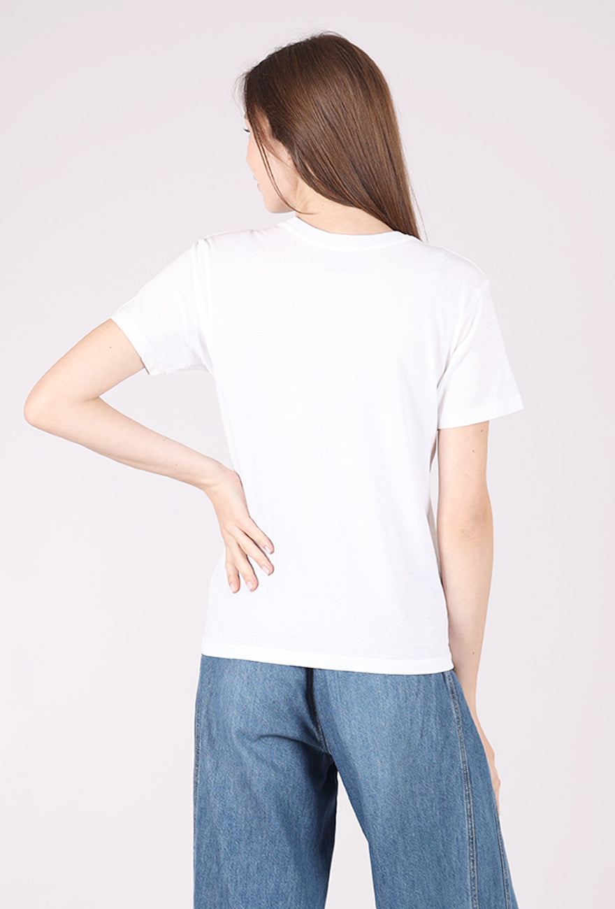 CPress Studio Mushie Tee, White/Uphill Battle