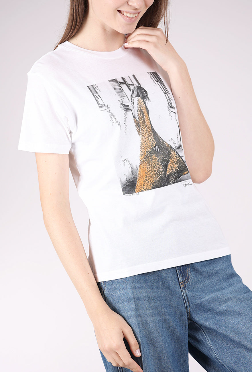 CPress Studio Mushie Tee, White/Uphill Battle