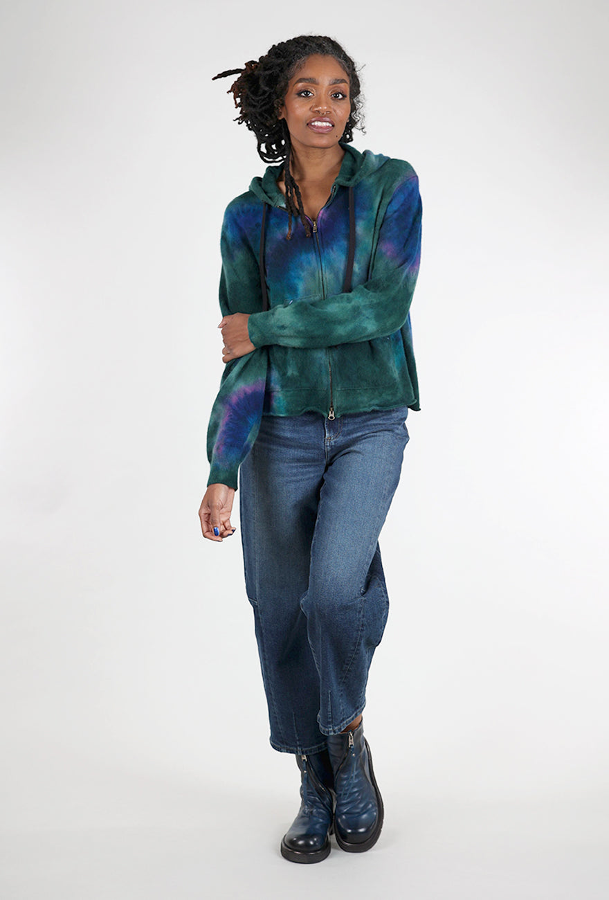 Galadriel Mattei Spirograph Oversized Hoodie, Forest/Jewel
