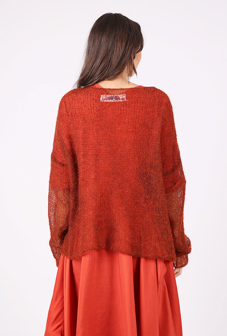 Artists & Revolutionaries Chittenden Hand-Knit Sweater, Rust Mix