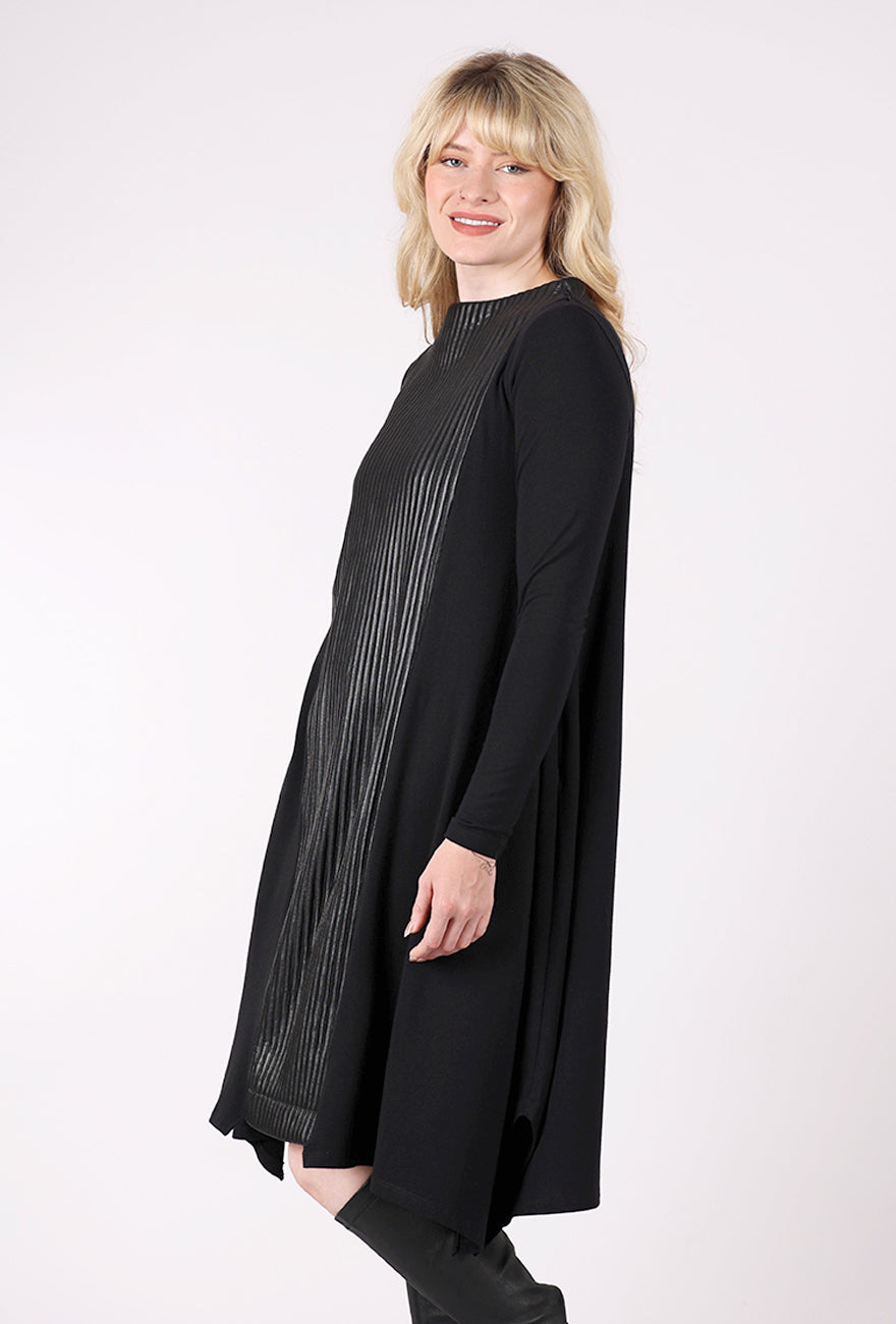 Ozai Ridged Dune Dress, Black