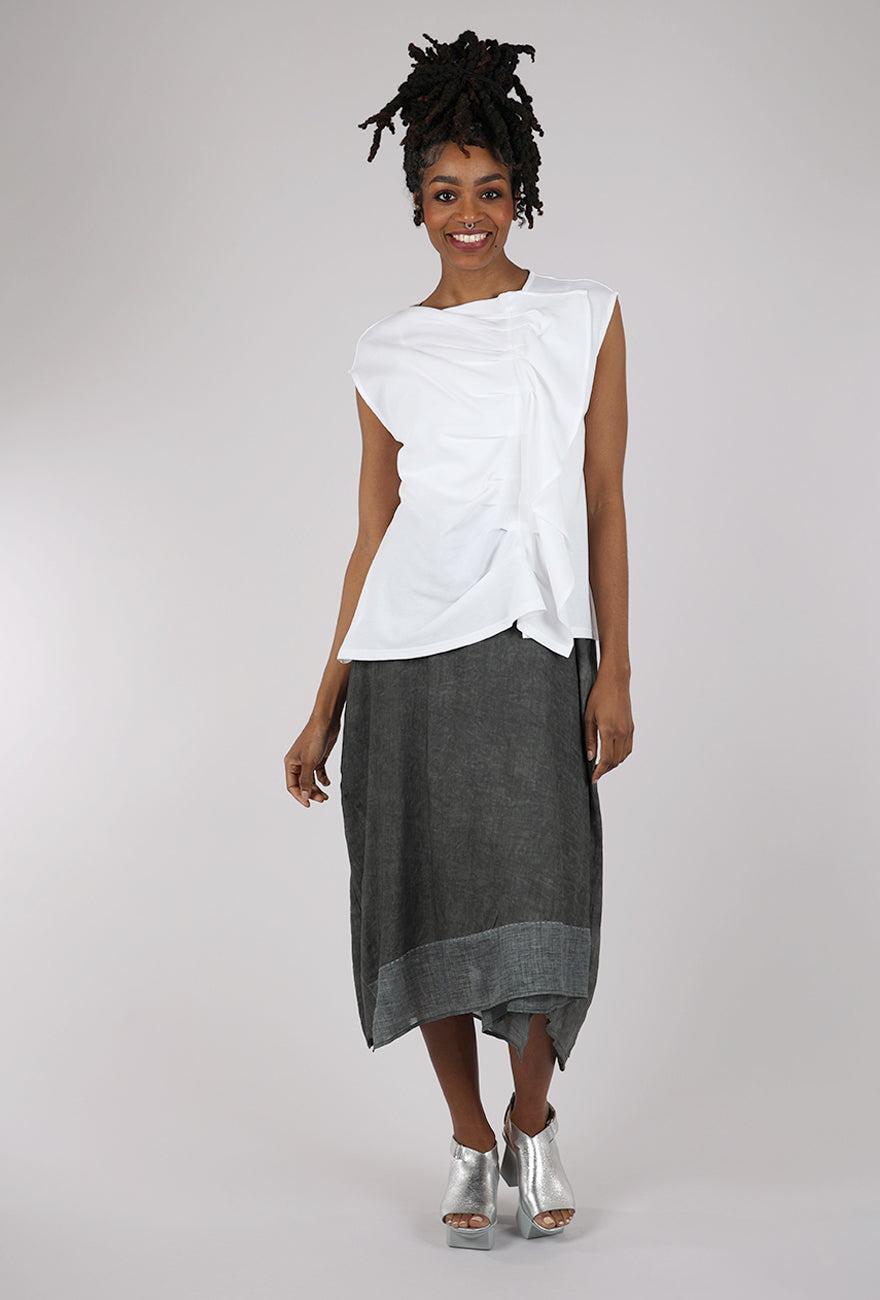 Moyuru Ruffle Layer Tank, White