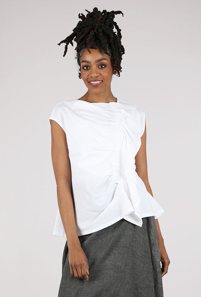 Moyuru Ruffle Layer Tank, White