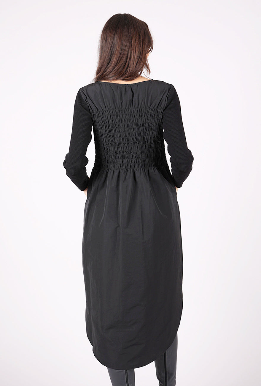 Bitte Kai Rand Smocked Bodice Dress, Black