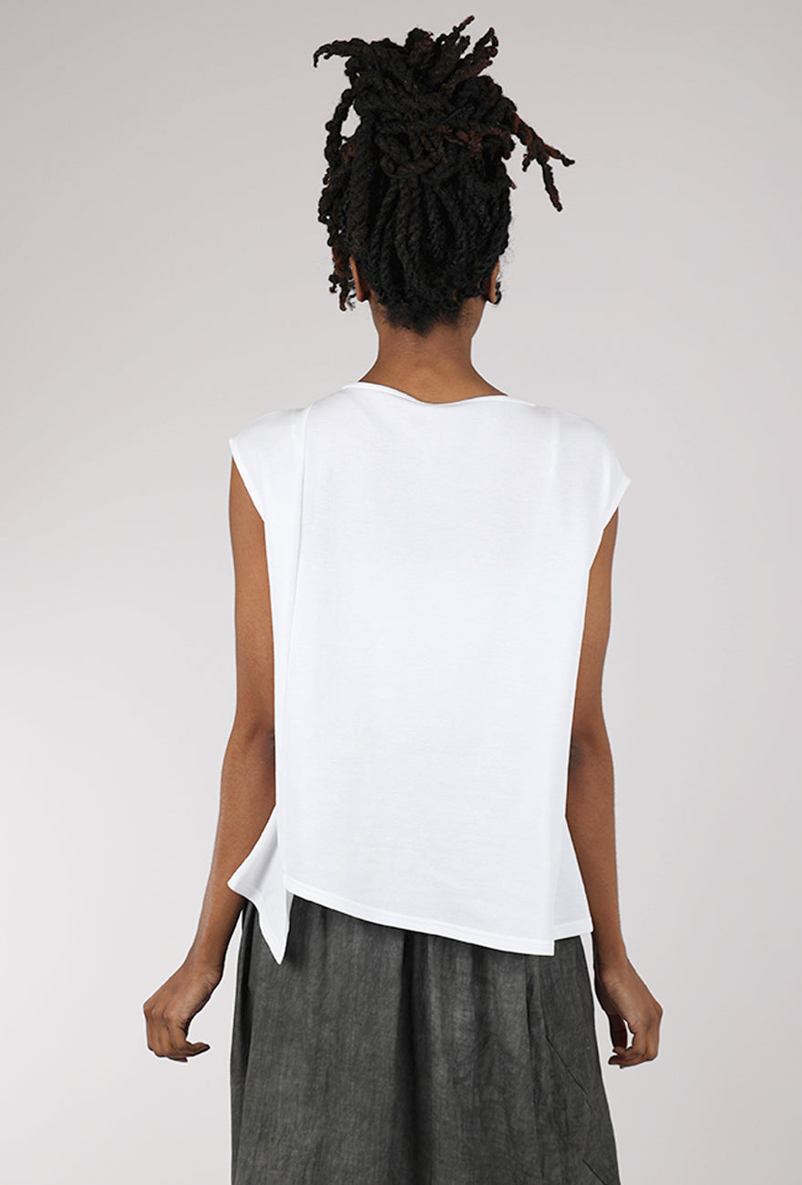 Moyuru Ruffle Layer Tank, White