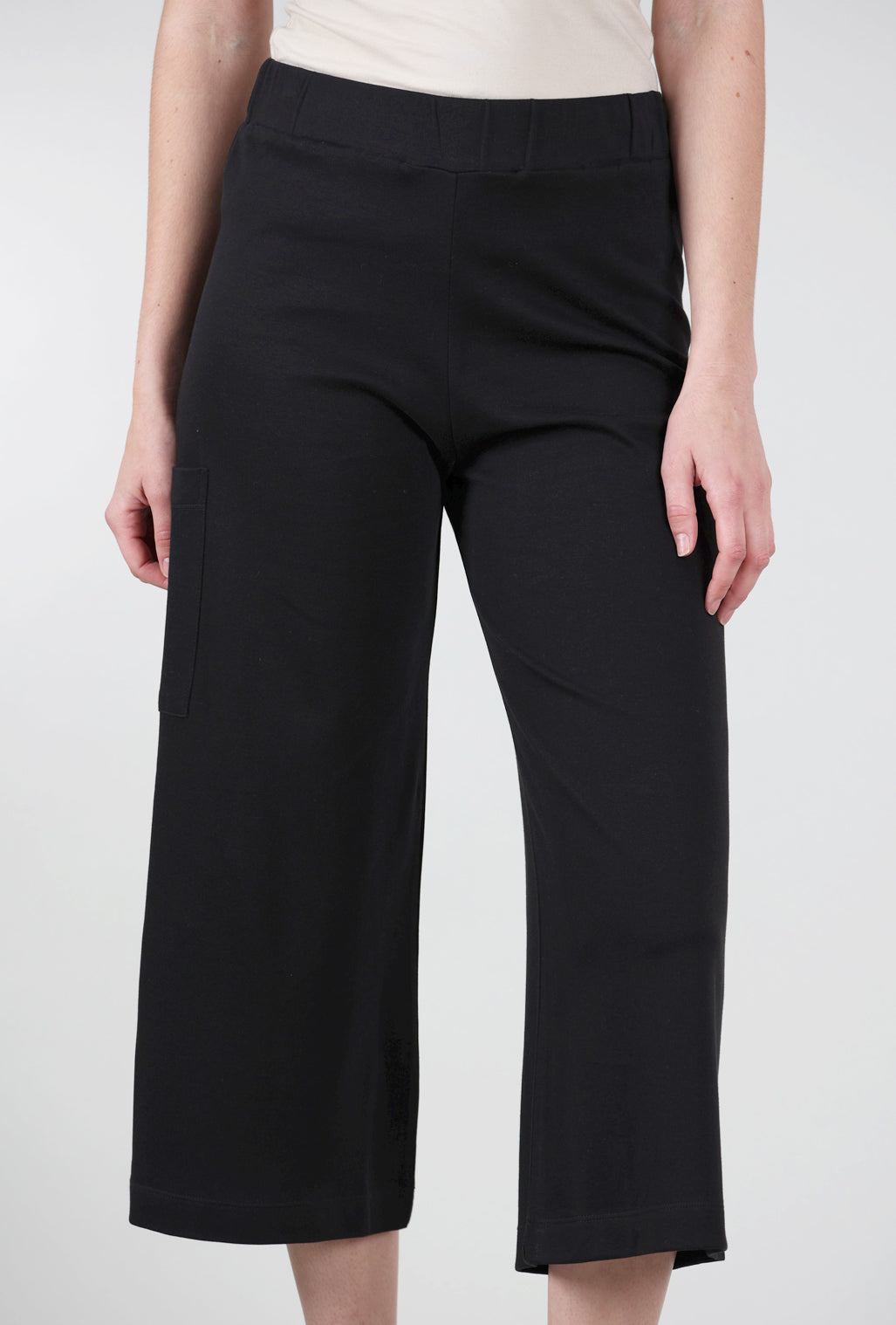 Planet Jersey Gaucho Pant, Black