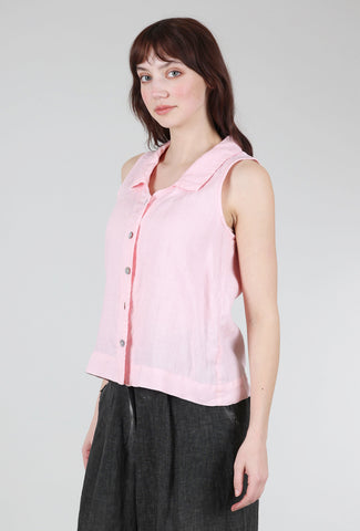 Cut Loose Hanky Linen S/L Shirt, Pink Salt 