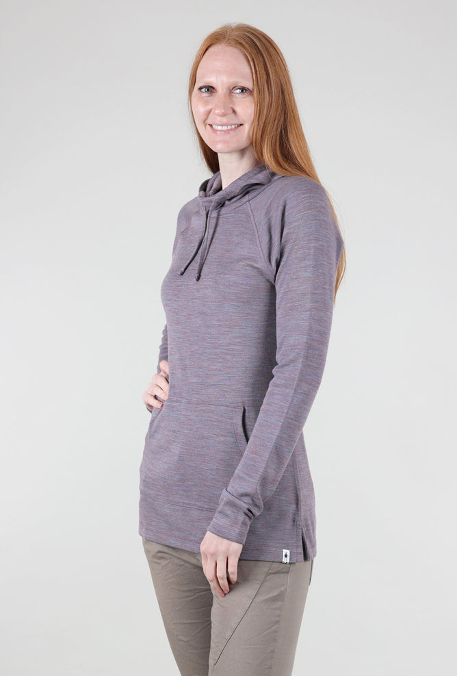 Smartwool Thermal Drape Hood Base Layer, Chalk Violet Heather