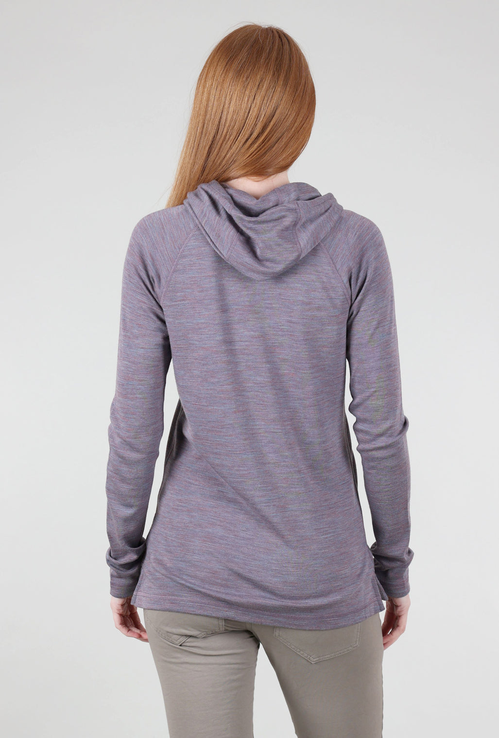 Smartwool Thermal Drape Hood Base Layer, Chalk Violet Heather