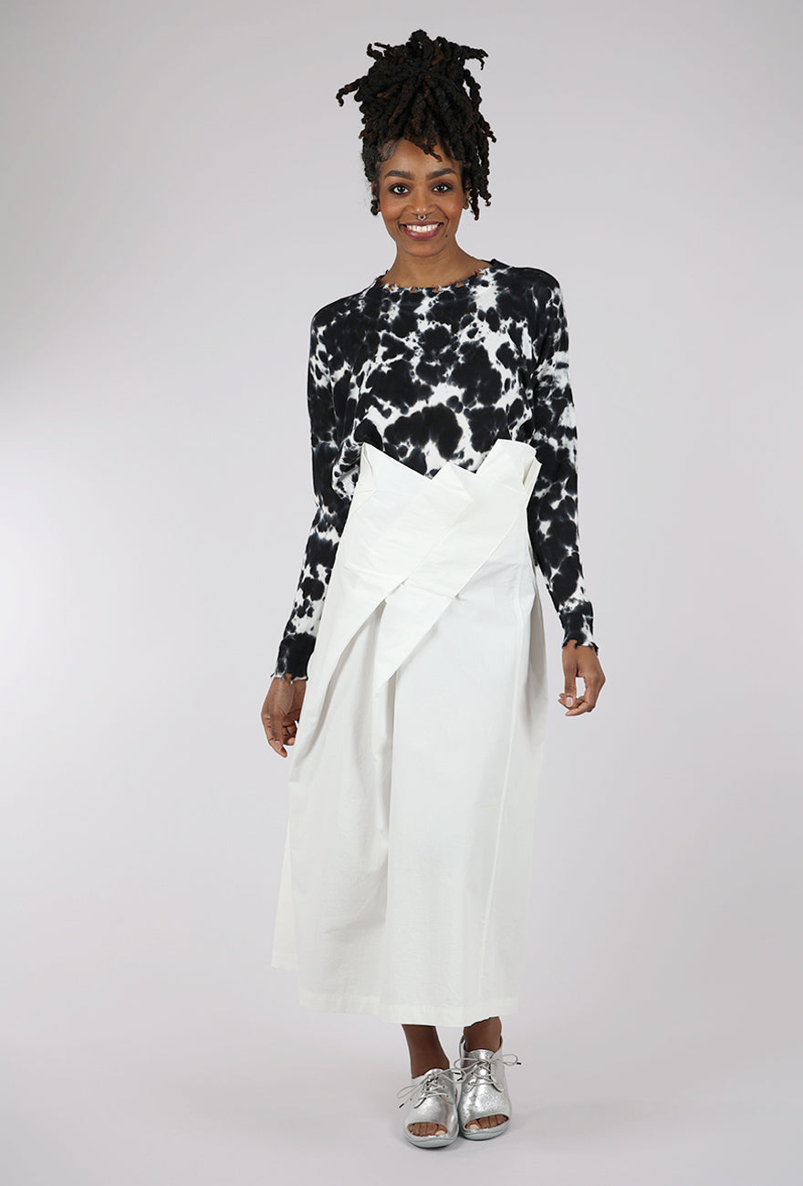 Moyuru Gather Waist Skirt, White
