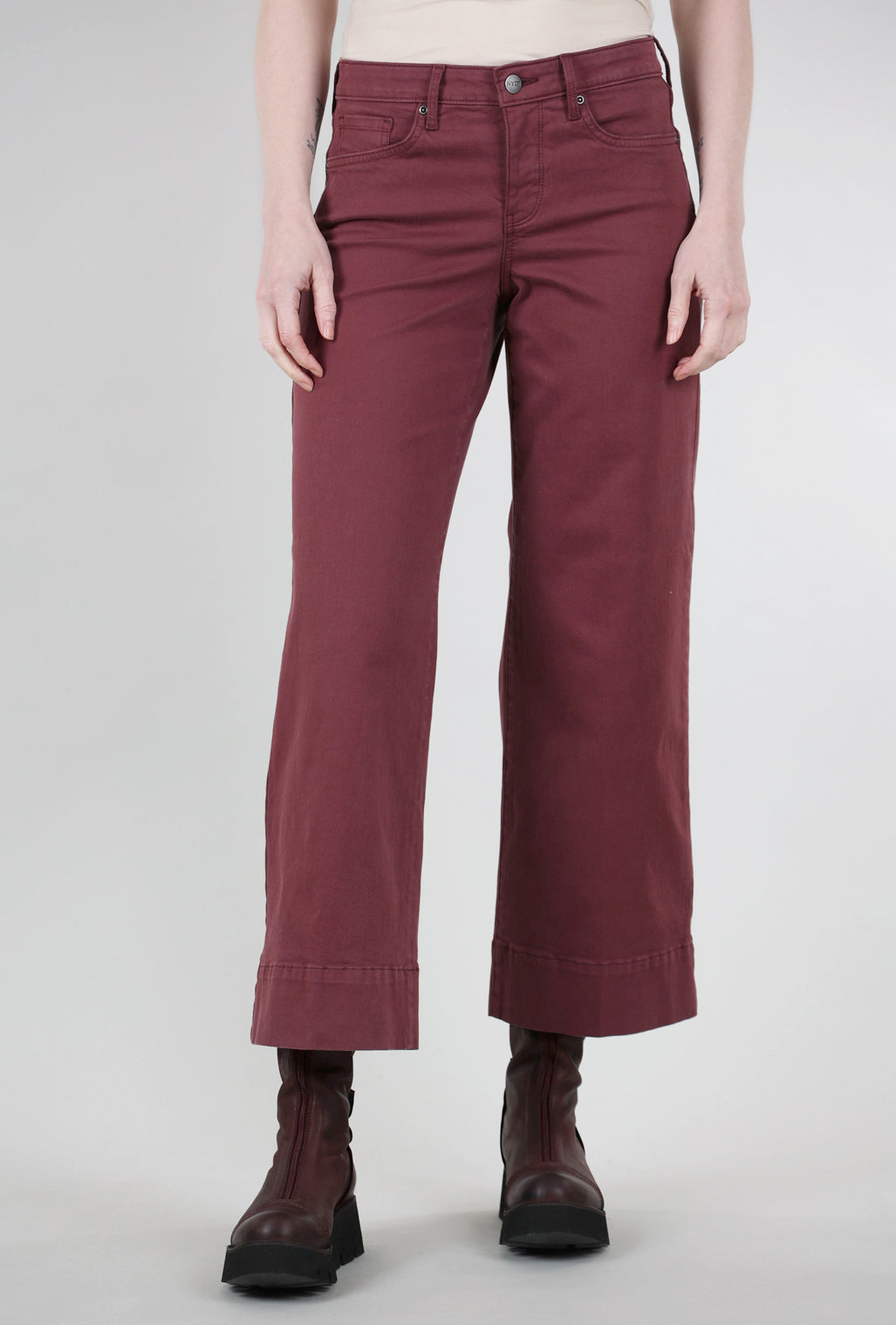 NYDJ Teresa Wide-Leg Ankle Jeans, Tavern
