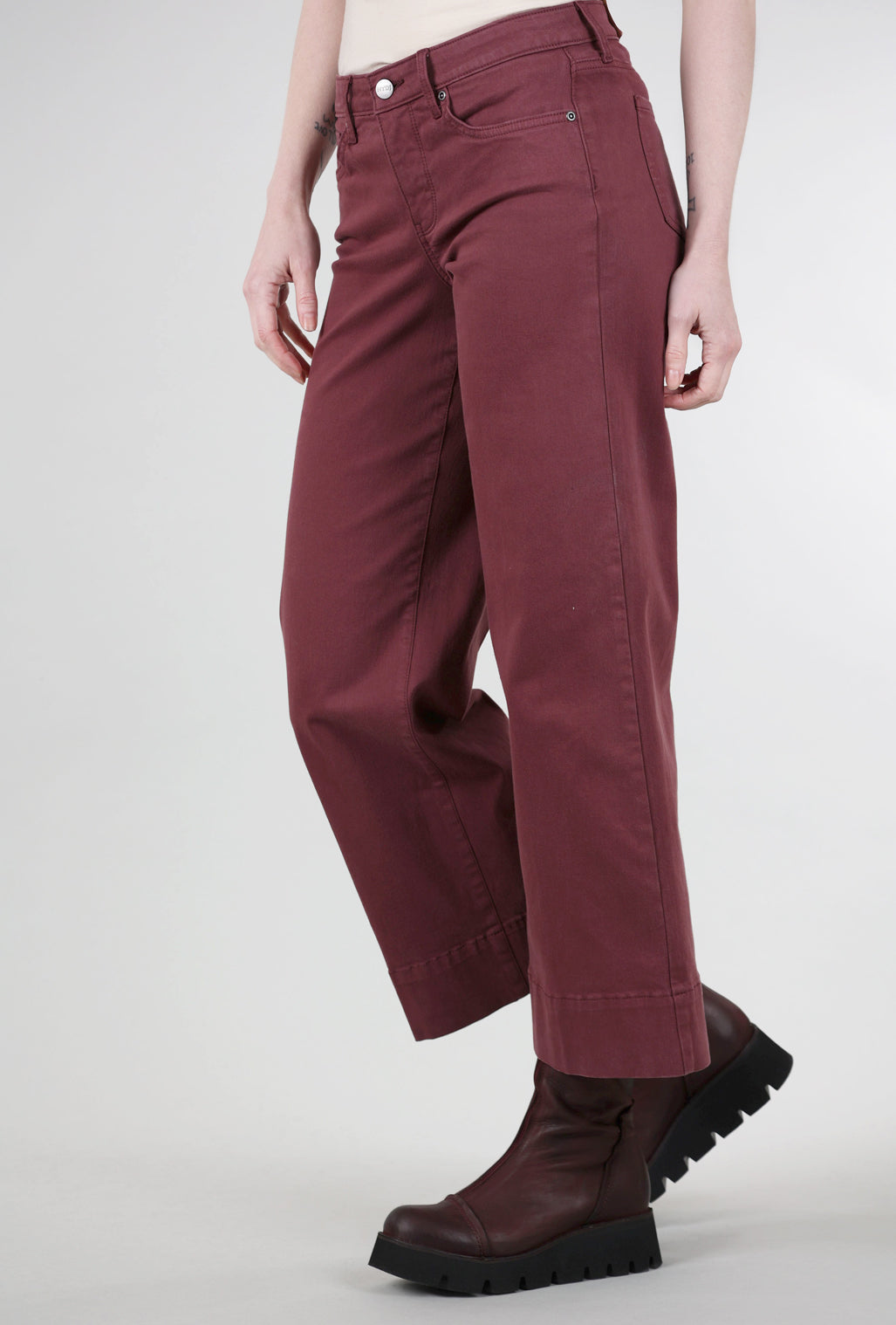 NYDJ Teresa Wide-Leg Ankle Jeans, Tavern