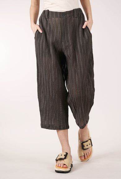 Moyuru Rivulet Texture Trouser, Olive