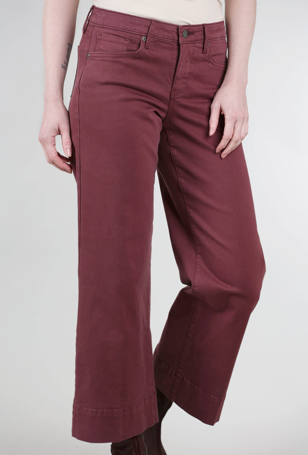 NYDJ Teresa Wide-Leg Ankle Jeans, Tavern