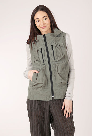 Moyuru Kristin Zip Vest, Sage