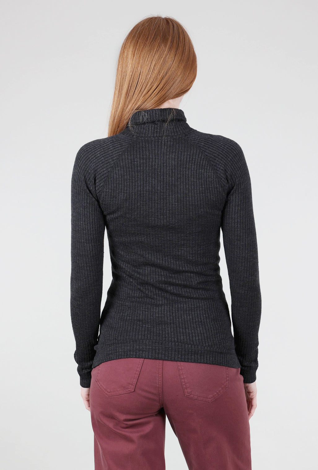 Smartwool Thermal Rib Turtleneck, Mid Gray