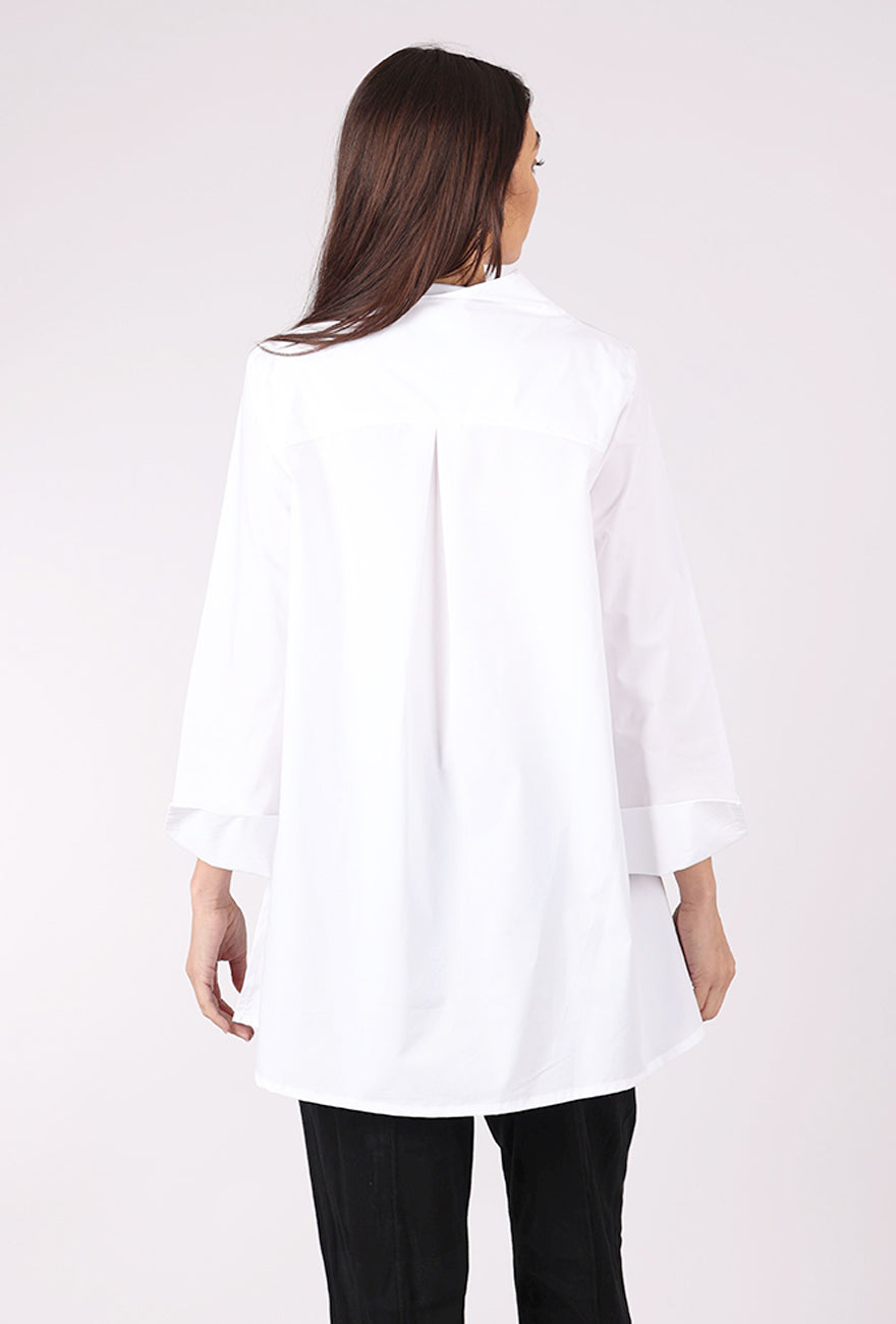 Ozai Slightly Askew Shirt, White