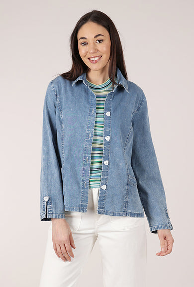 Habitat Perfect Travel Shirt Jacket, Light Denim