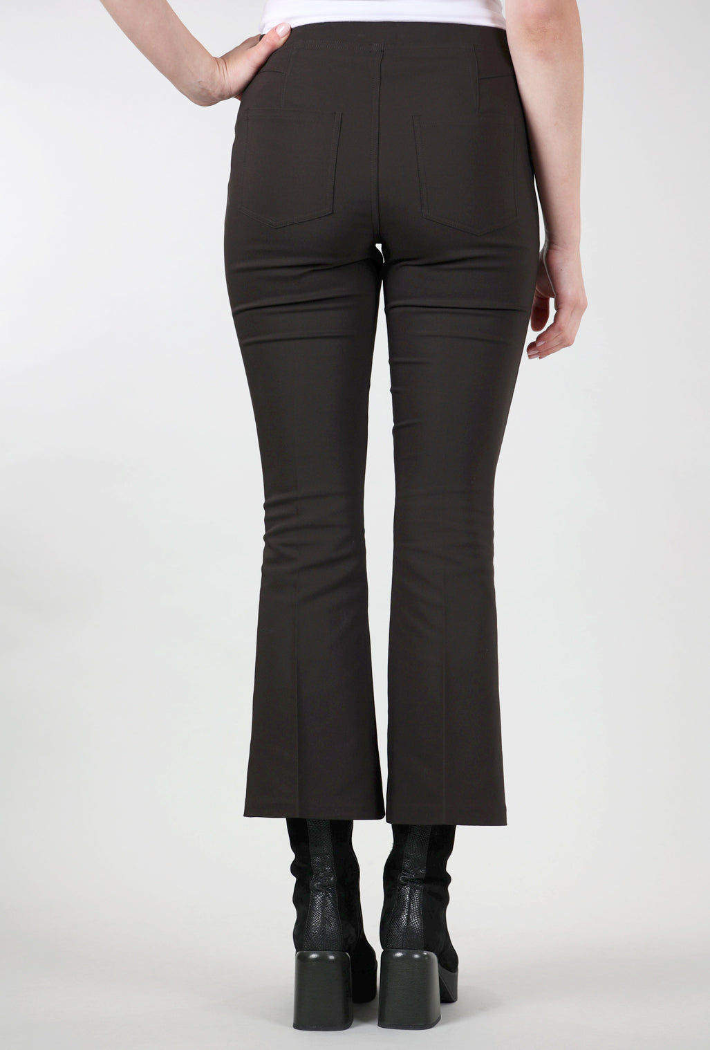 Peace of Cloth Ella Crop Flare Pant, Brown