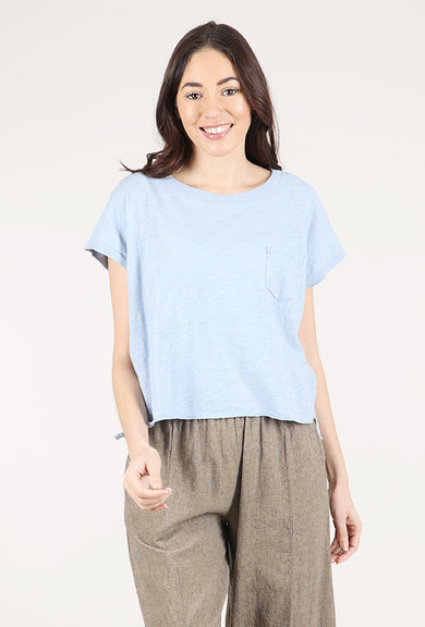 Mododoc Short Dolman Step-Hem Tee, Frost