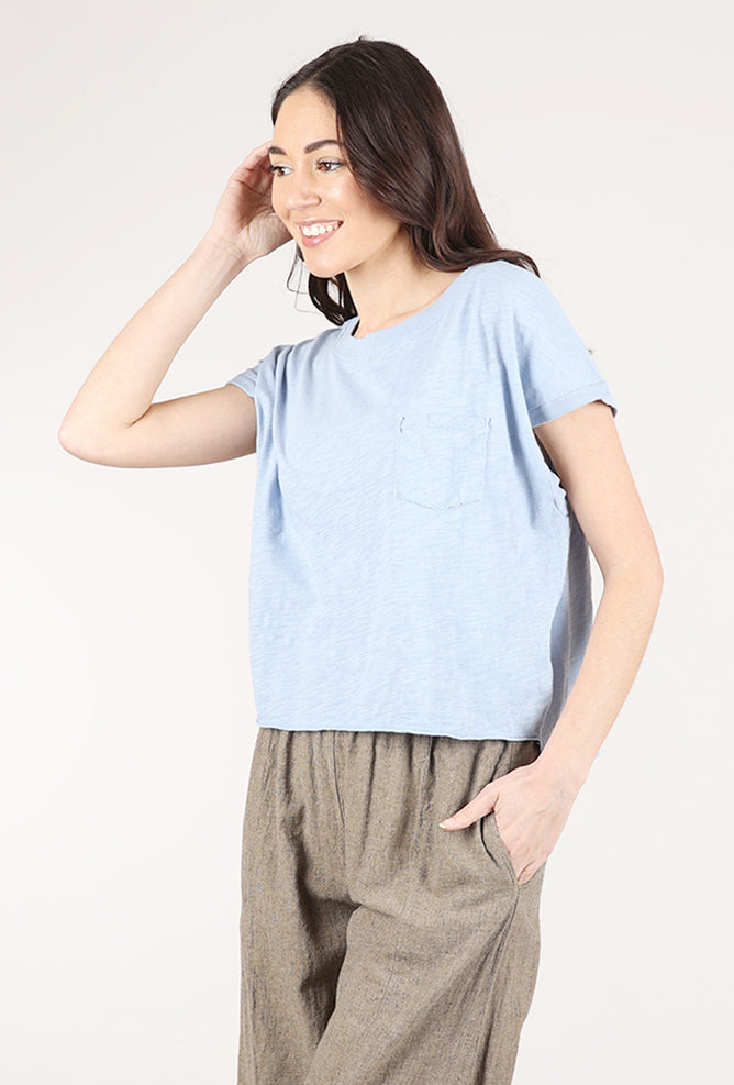 Mododoc Short Dolman Step-Hem Tee, Frost