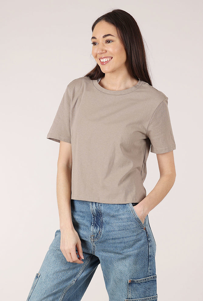 Favorite Daughter The Organic Favorite Tee, Soft Taupe