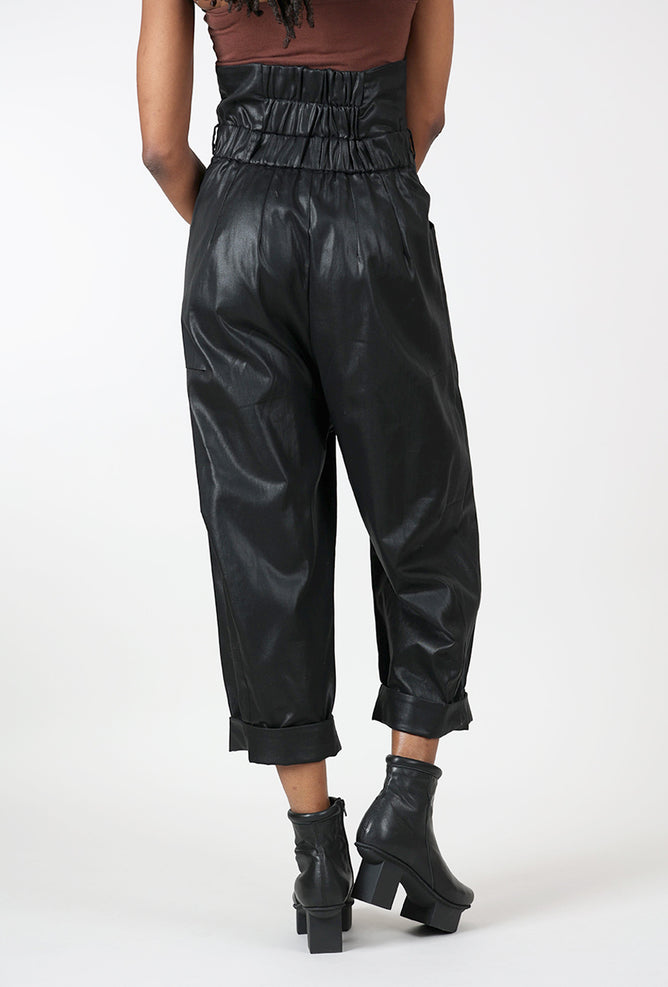 Studio B3 Hedge High Waist Pant, Black Coated