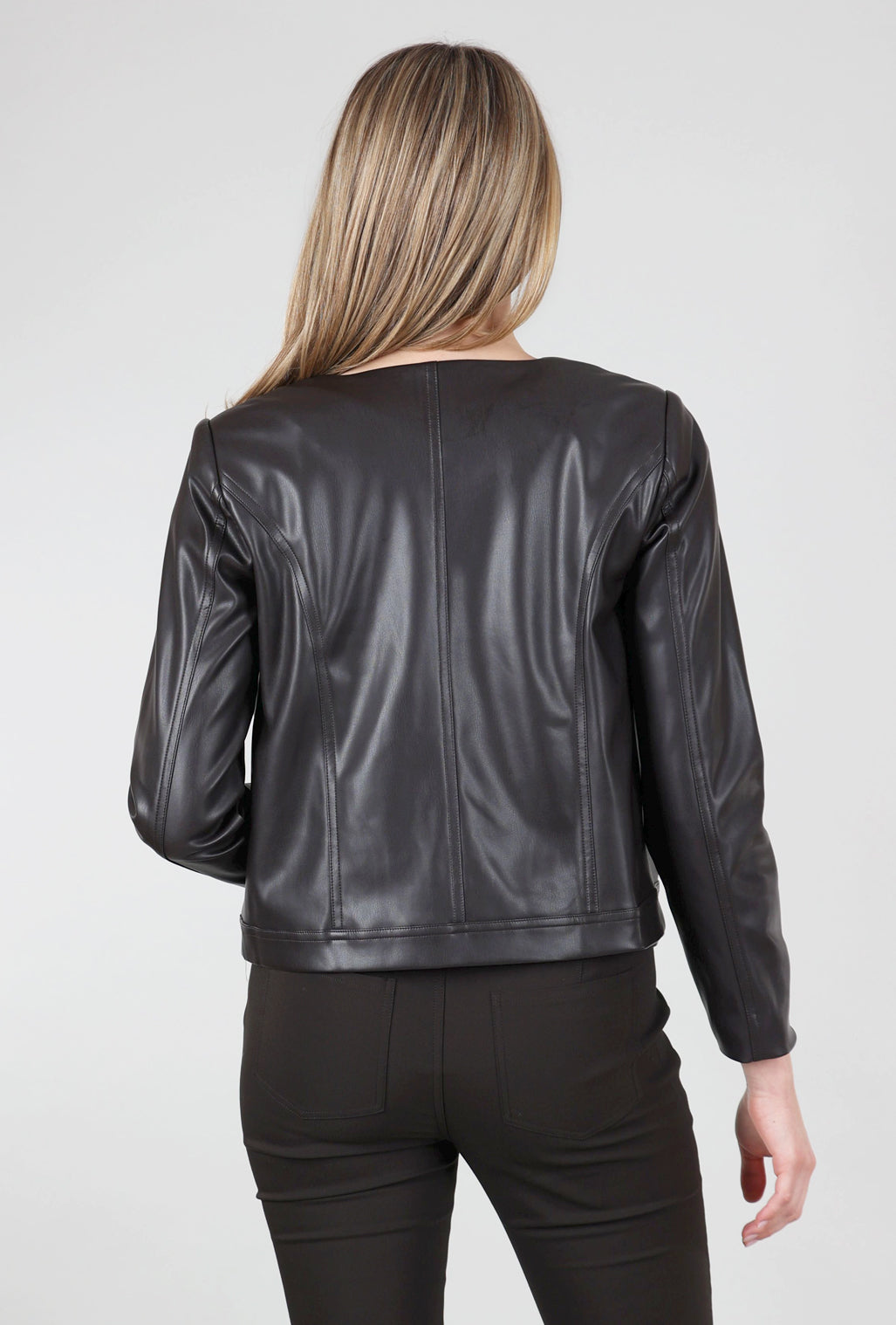 Peace of Cloth Coco Faux Leather Jacket, Brown