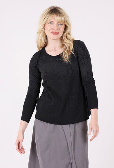 Luukaa Selene Drip Tee, Ink Black