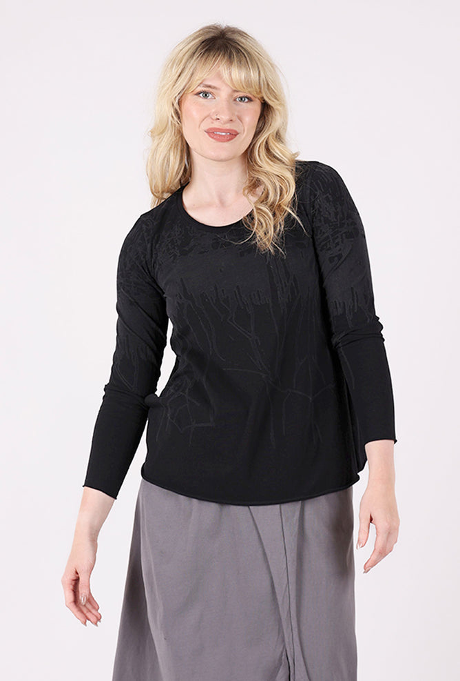 Luukaa Selene Drip Tee, Ink Black