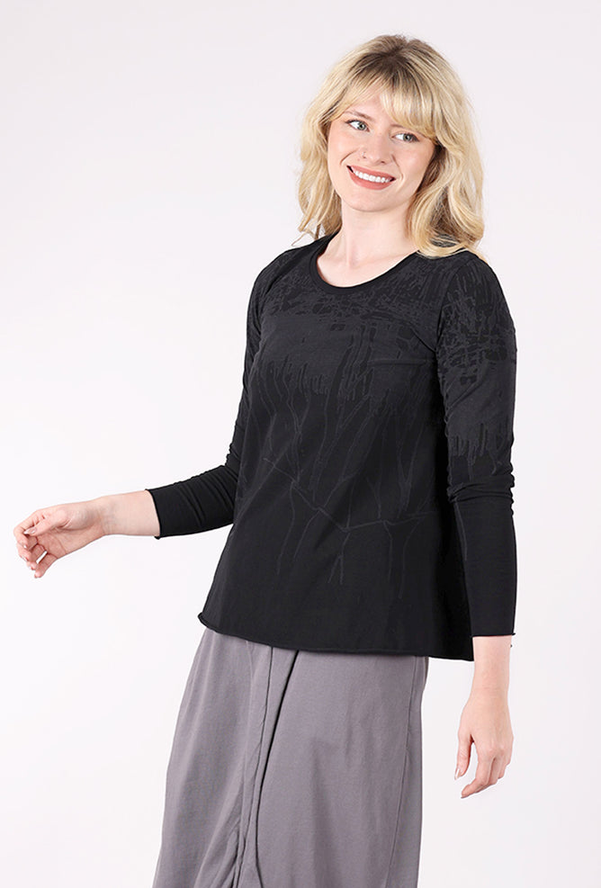 Luukaa Selene Drip Tee, Ink Black