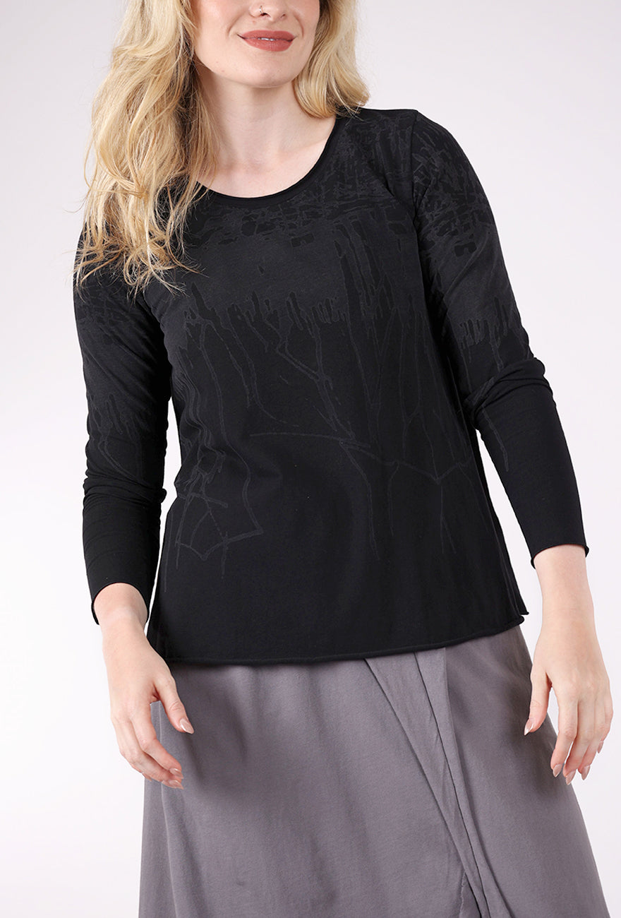 Luukaa Selene Drip Tee, Ink Black