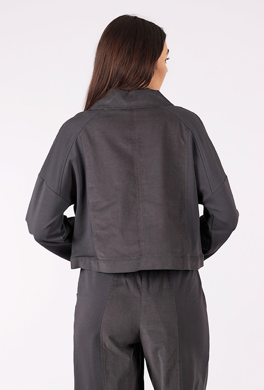 Luukaa Umbra Short Cord/Jersey Jacket, Mink